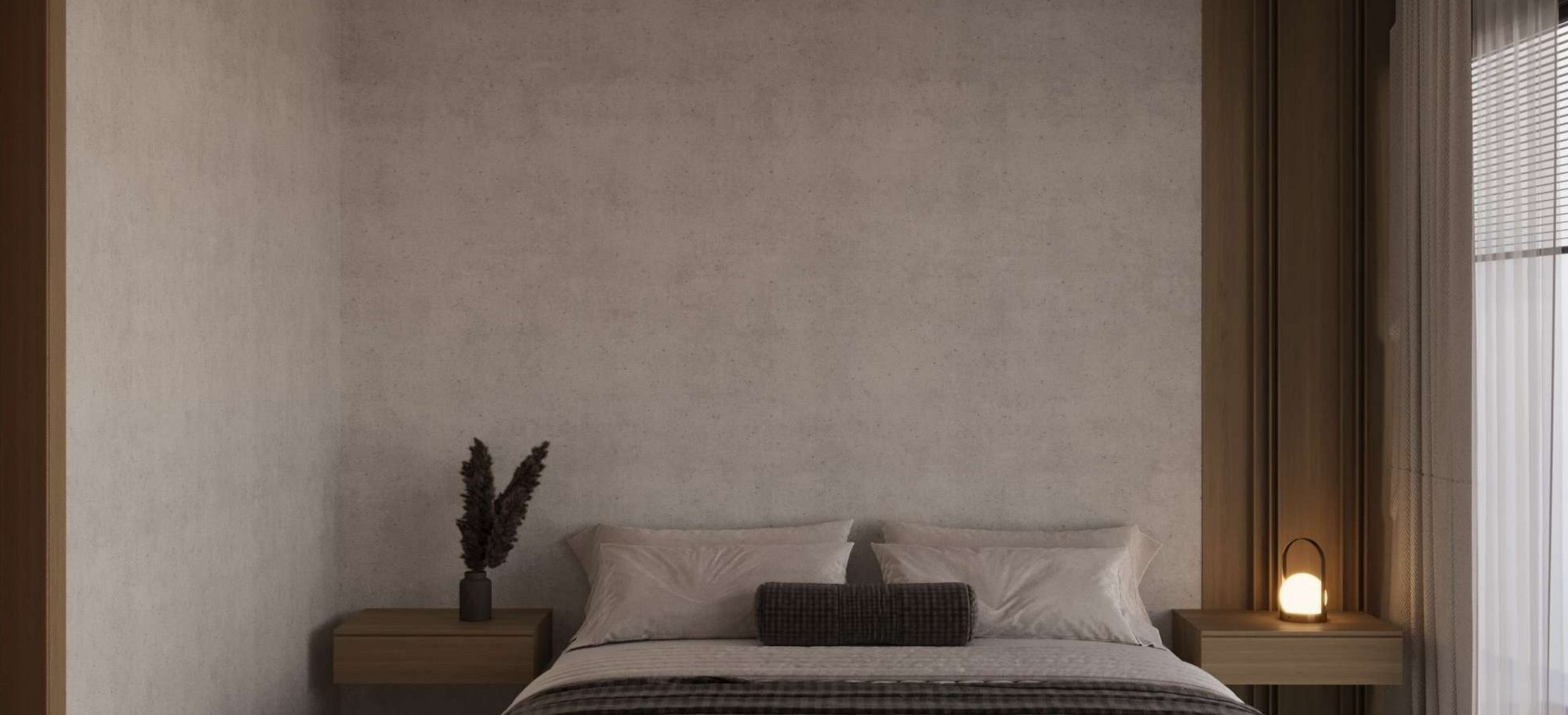 Townhouse sleeping area, rendering