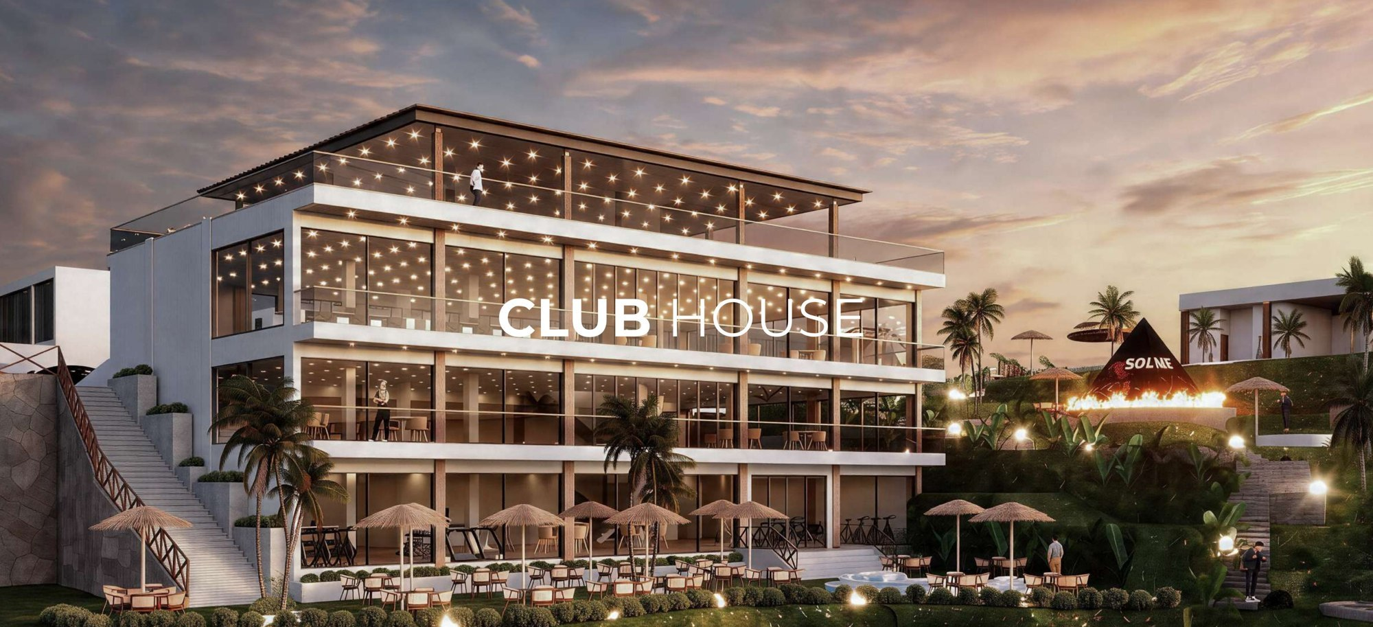 Club house, rendering